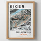 Framed poster of e101 eiger ultra trail light ecommerce studio