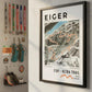 Framed poster of e101 eiger ultra trail light finisher wall