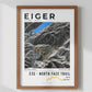 Framed poster of e35 eiger ultra trail dark ecommerce studio