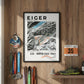 Framed poster of e35 eiger ultra trail light finisher wall