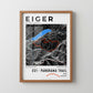 Framed poster of e51 eiger ultra trail dark ecommerce studio