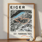 Framed poster of e51 eiger ultra trail light legacy corner