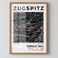 Framed poster of ehrwald trail zugspitz ultra trail dark ecommerce studio