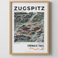 Framed poster of ehrwald trail zugspitz ultra trail light ecommerce studio