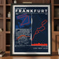 Framed Poster of Frankfurt Ironman Dark Bookshelf
