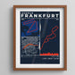Framed Poster of Frankfurt Ironman Dark Ecommerce Studio