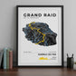 Framed Poster of Grand Raid De La Reunion Diagonale Des Fous Dark Bookshelf