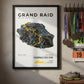 Framed Poster of Grand Raid De La Reunion Diagonale Des Fous Dark Finisher Wall