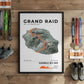 Framed Poster of Grand Raid De La Reunion Diagonale Des Fous Light Finisher Wall