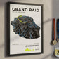 Framed Poster of Grand Raid De La Reunion La Mascareignes Dark Finisher Wall