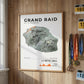 Framed Poster of Grand Raid De La Reunion Le Metis Trail Light Finisher Wall