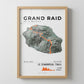 Framed Poster of Grand Raid De La Reunion Le Zembrocal Trail Light Ecommerce Studio