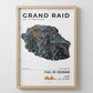 Framed Poster of Grand Raid De La Reunion Trail De Bourbon Dark Ecommerce Studio