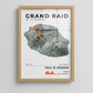 Framed Poster of Grand Raid De La Reunion Trail De Bourbon Light Ecommerce Studio