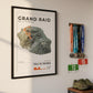 Framed Poster of Grand Raid De La Reunion Trail De Bourbon Light Finisher Wall