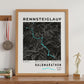 Framed Poster of Halbmarathon Rennsteiglauf Dark Legacy Corner