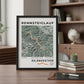 Framed Poster of Halbmarathon Rennsteiglauf Light Bookshelf