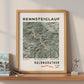 Framed Poster of Halbmarathon Rennsteiglauf Light Legacy Corner