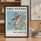 Framed Poster of Half Marathon Two Oceans Marathon Light Bookshelf