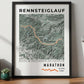Framed Poster of Marathon Rennsteiglauf Light Bookshelf
