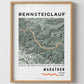 Framed Poster of Marathon Rennsteiglauf Light Ecommerce Studio
