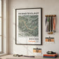 Framed Poster of Marathon Rennsteiglauf Light Finisher Wall