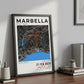Framed Poster of Marbella Epic Trail Bookshelf