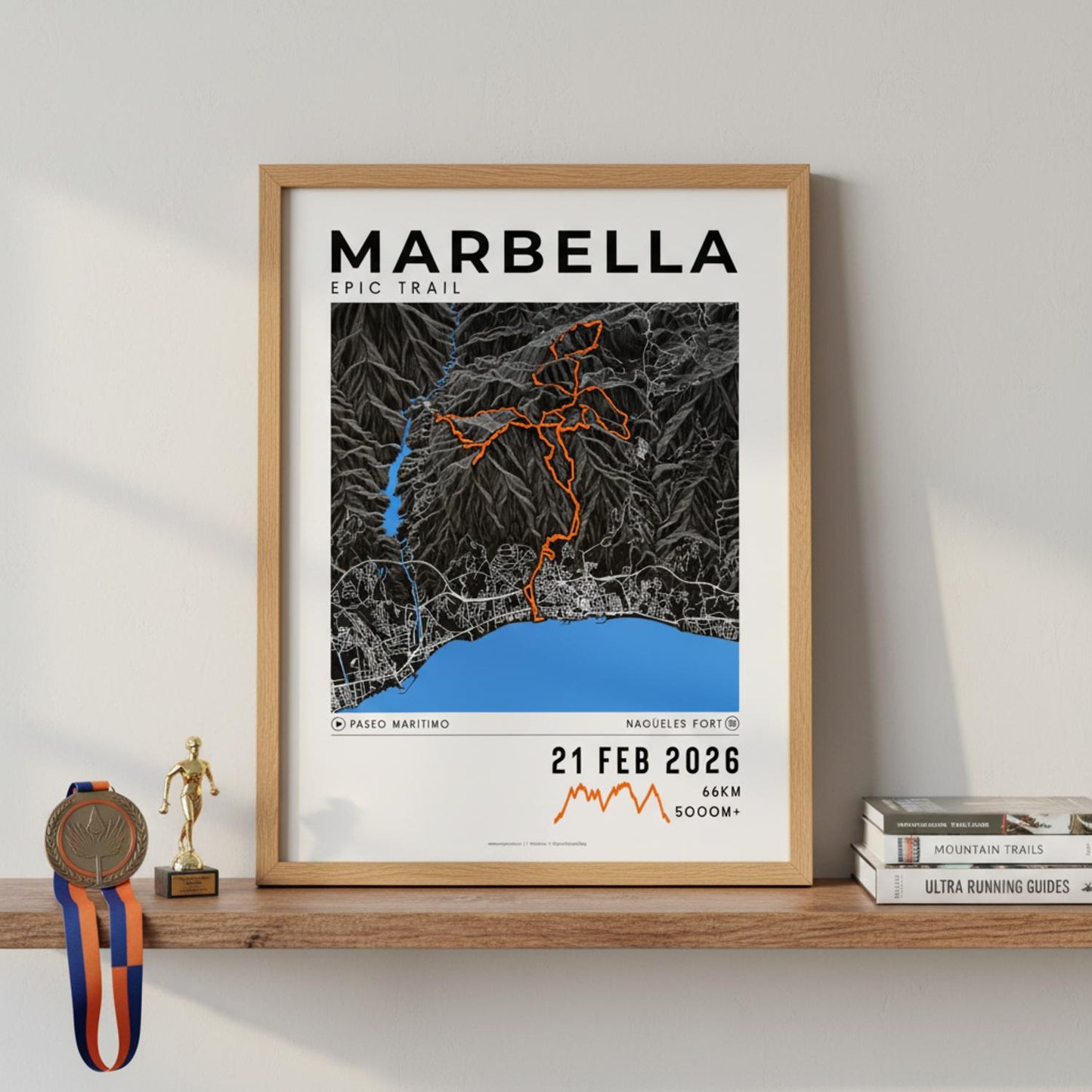 Framed Poster of Marbella Epic Trail Legacy Corner