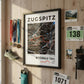 Framed poster of mittenwald trail zugspitz ultra trail dark finisher wall