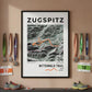 Framed poster of mittenwald trail zugspitz ultra trail light finisher wall