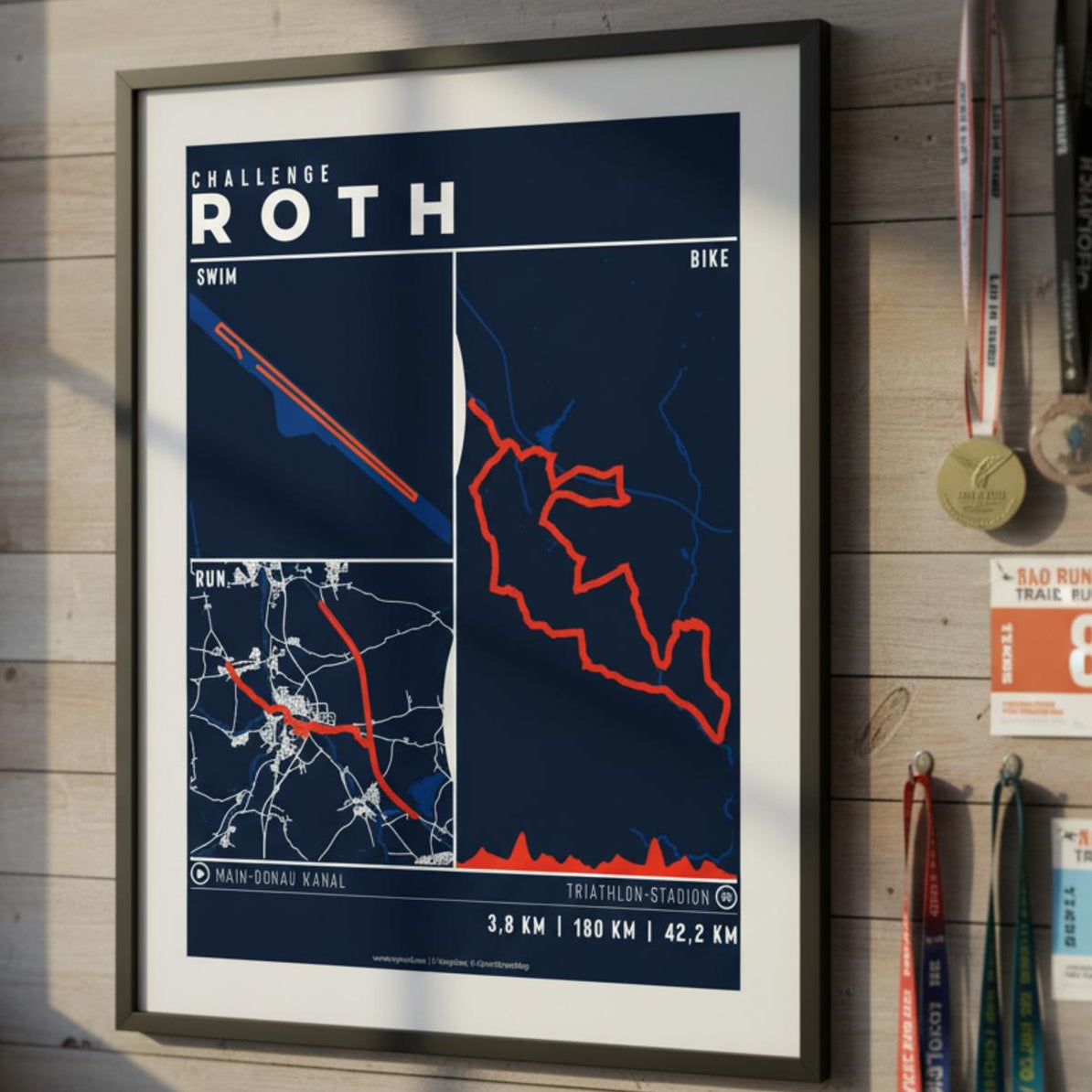 Framed Poster of Roth Challenge Dark Classic Finisher Wall