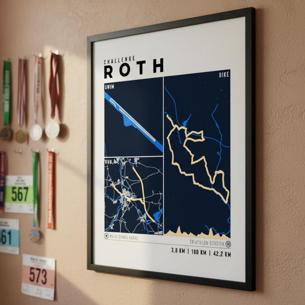 Framed Poster of Roth Challenge Light Classic Finisher Wall