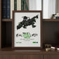 Framed Poster of Tl Bookshelf
