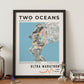 Framed Poster of Ultra Marathon Two Oceans Marathon Light Legacy Corner