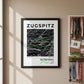 Framed poster of ultratrail zugspitz ultra trail dark finisher wall