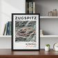 Framed poster of ultratrail zugspitz ultra trail light bookshelf