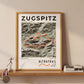 Framed poster of ultratrail zugspitz ultra trail light legacy corner