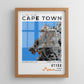 Framed Poster of UT100 Ultra Trail Cape Town Dark Ecommerce Studio