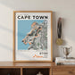 Framed Poster of UT100 Ultra Trail Cape Town Light Legacy Corner