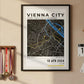 Framed Poster of Vienna City Half Marathon Dark Finisher Wall