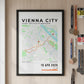 Framed Poster of Vienna City Half Marathon Light Finisher Wall