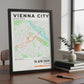 Framed Poster of Vienna City Marathon Light Bookshelf