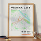Framed Poster of Vienna City Marathon Light Legacy Corner