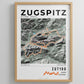 Framed poster of zut zugspitz ultra trail light ecommerce studio