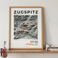 Framed poster of zut zugspitz ultra trail light legacy corner